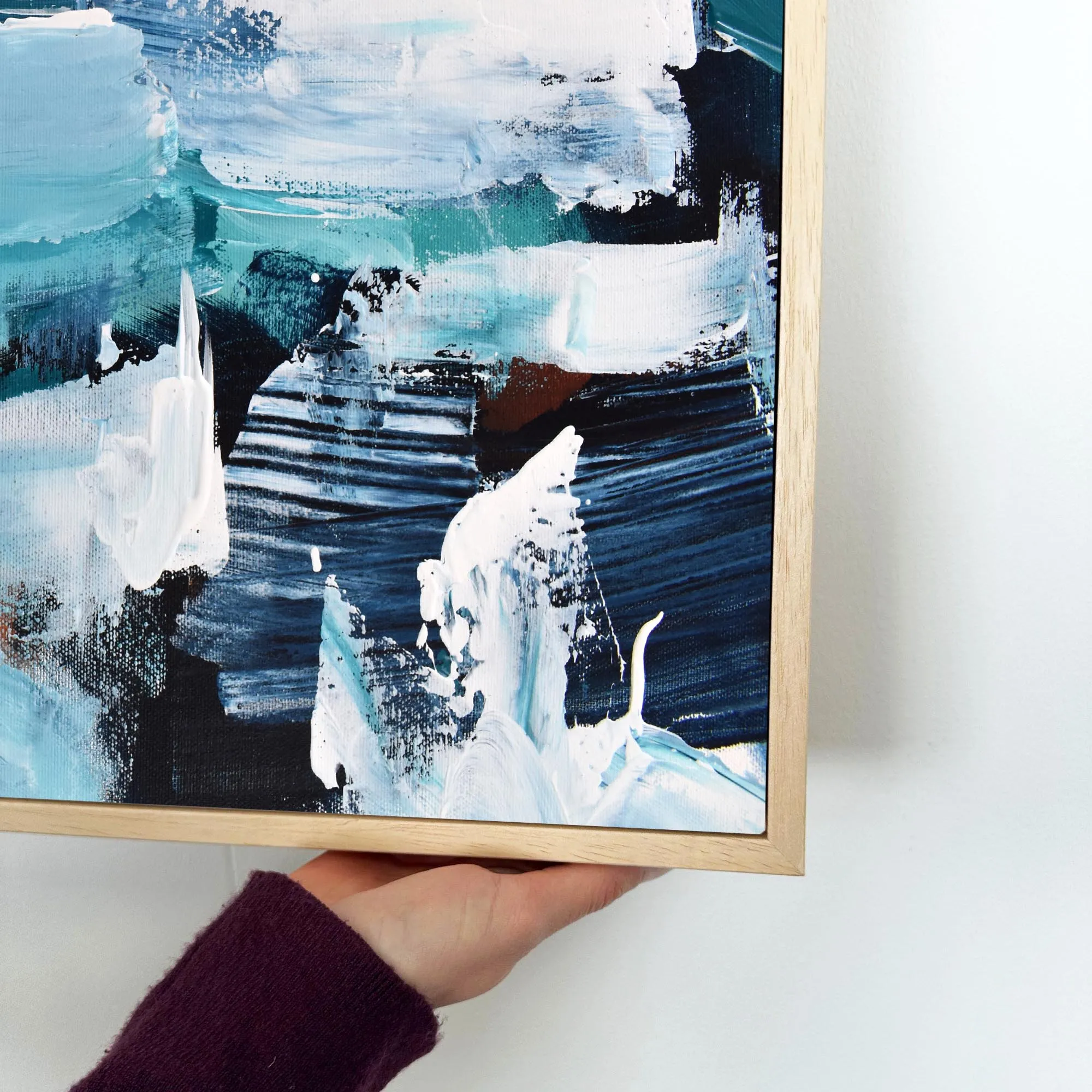 Abstract 187 Framed Canvas