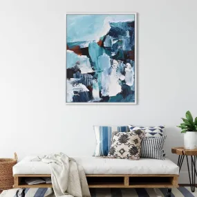 Abstract 187 Framed Canvas