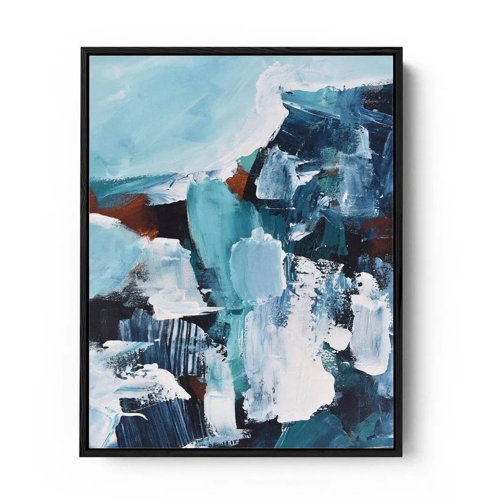 Abstract 187 Framed Canvas