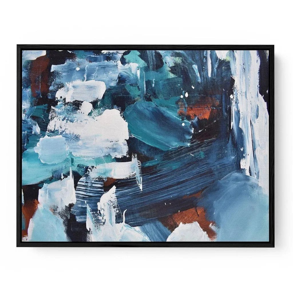 Abstract 189 Framed Canvas