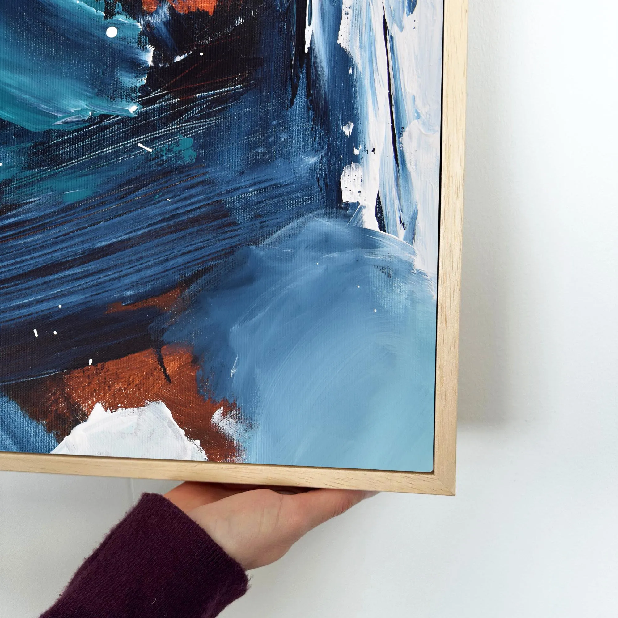 Abstract 189 Framed Canvas