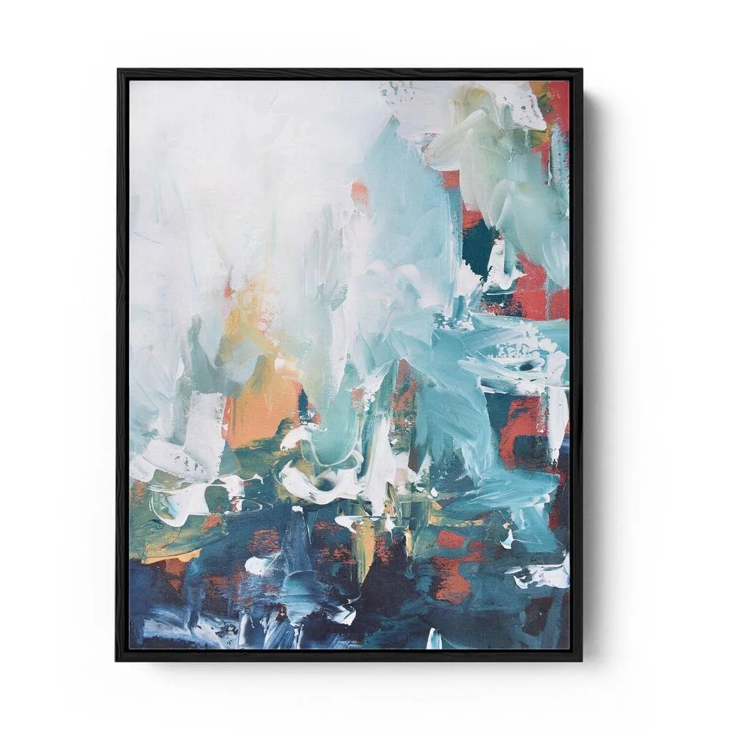 Abstract 209 Framed Canvas