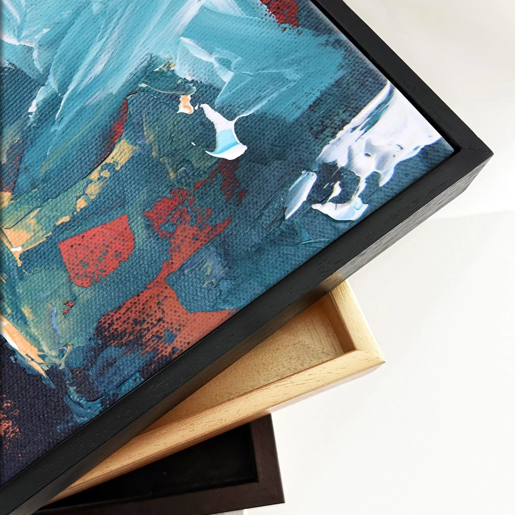 Abstract 209 Framed Canvas