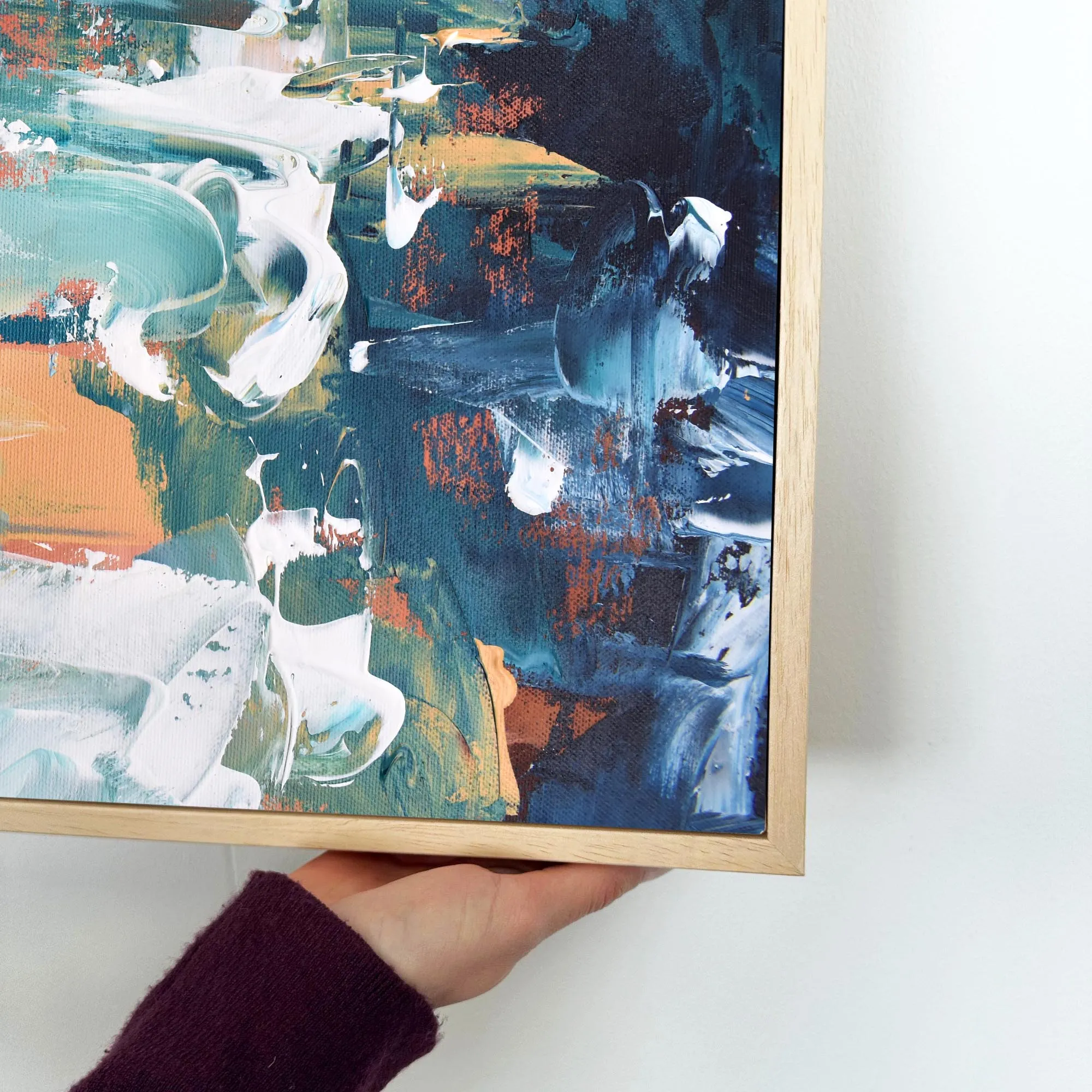 Abstract 209 Framed Canvas