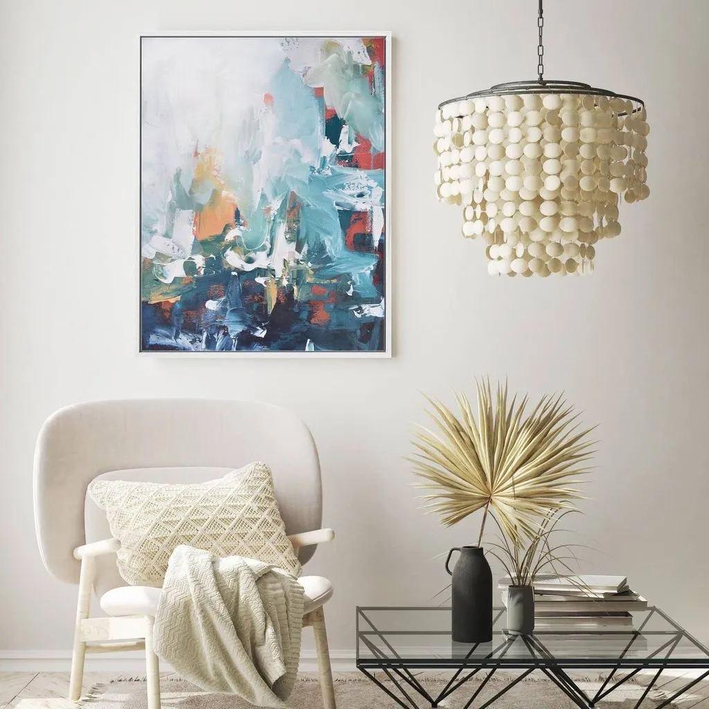 Abstract 209 Framed Canvas