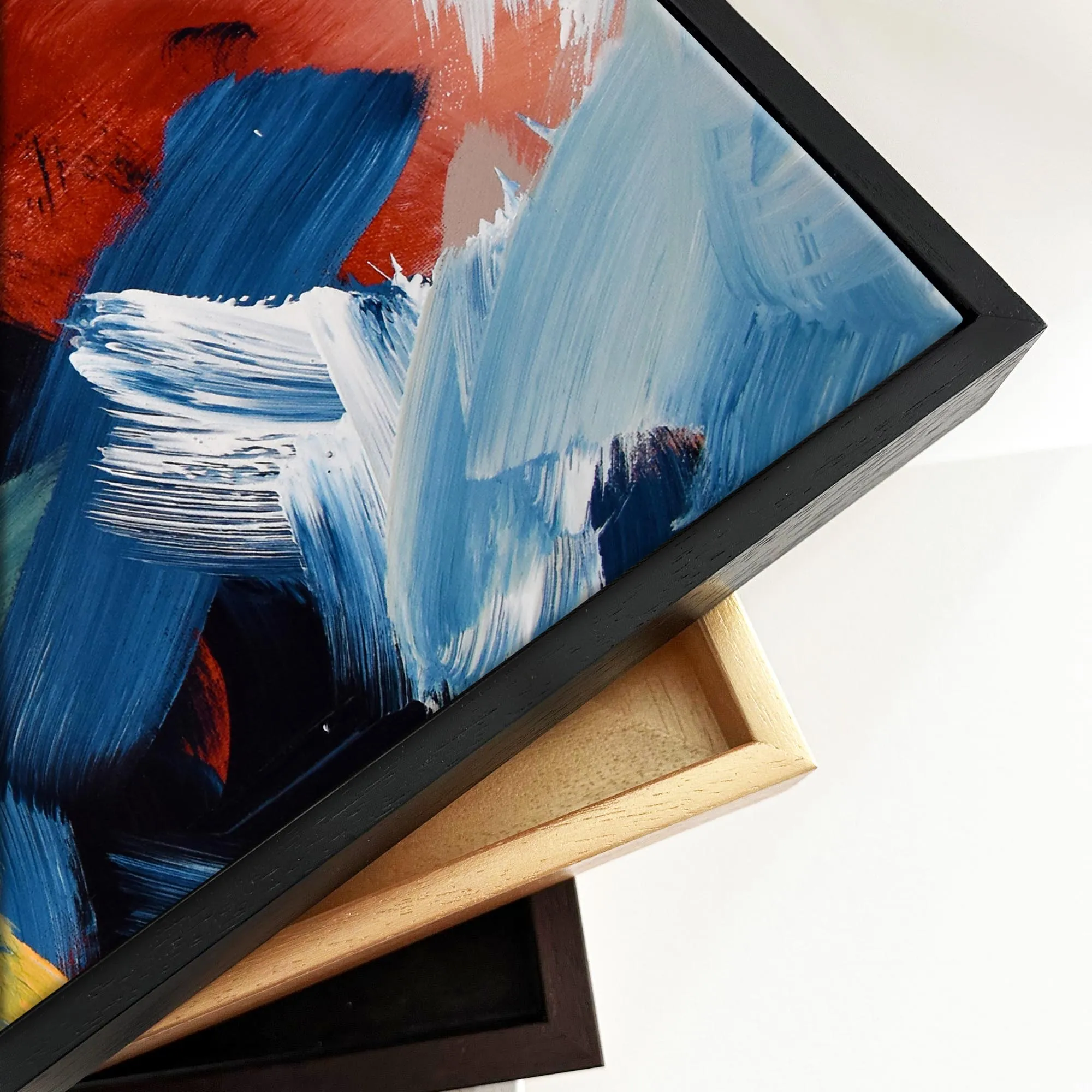 Abstract 450 Framed Canvas