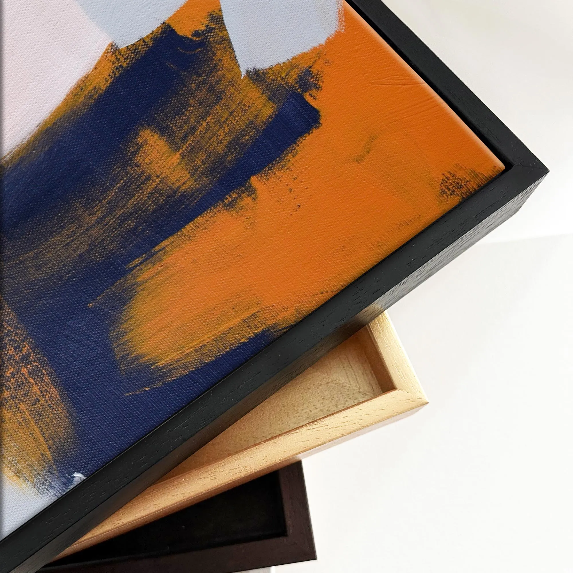 Abstract Clouds Framed Canvas