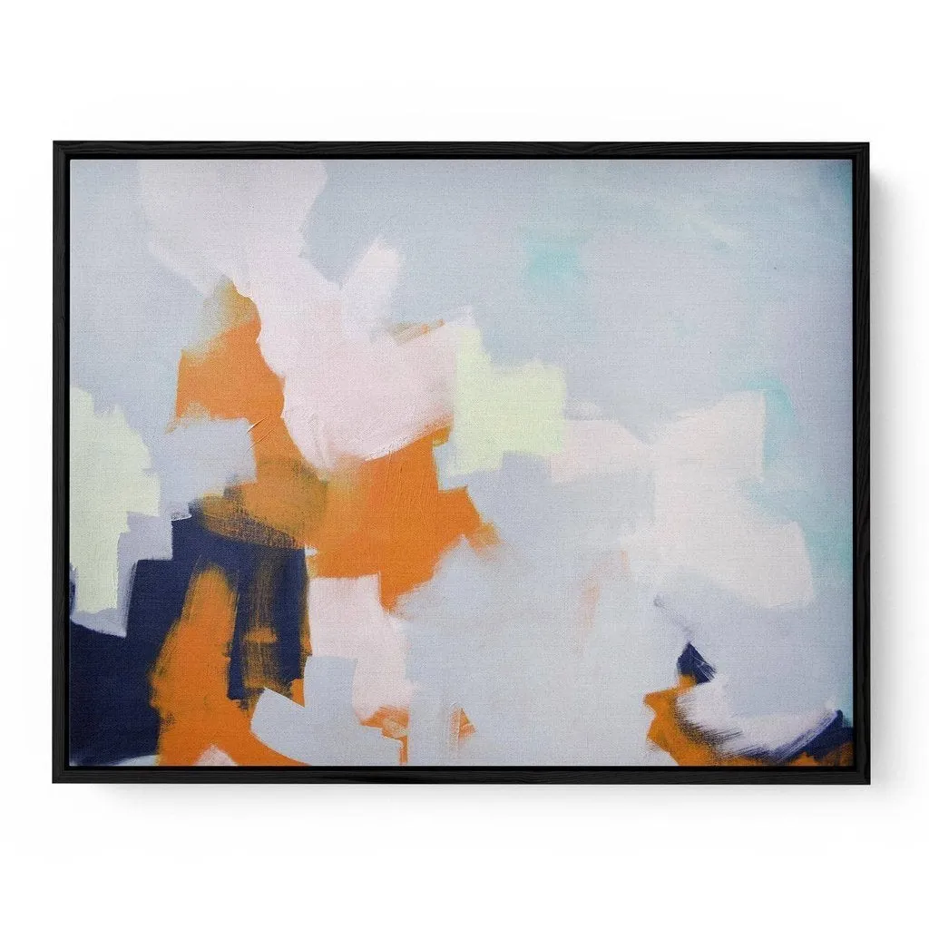 Abstract Clouds Framed Canvas