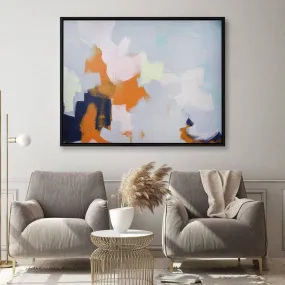 Abstract Clouds Framed Canvas