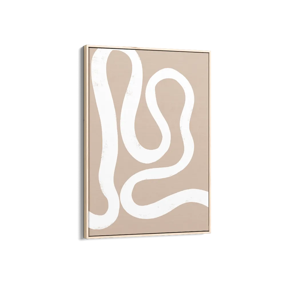 Abstract Lines Center Brown
