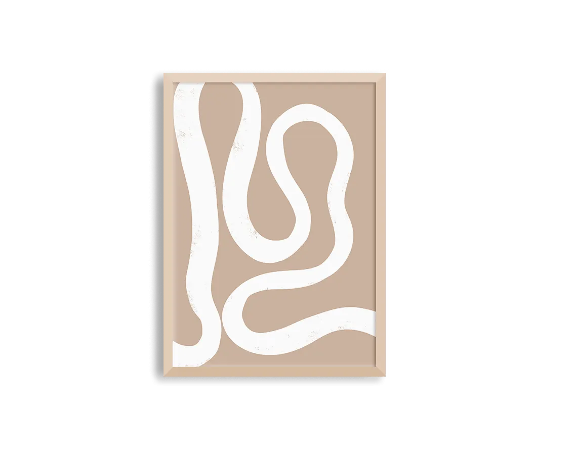 Abstract Lines Center Brown