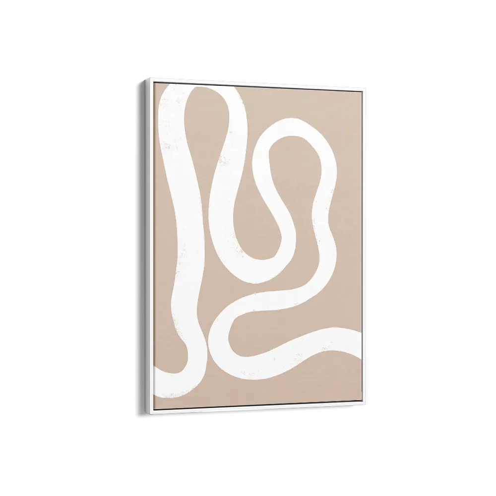 Abstract Lines Center Brown