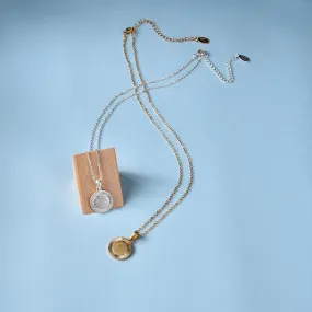 Accessorize London 2 X Worn Coin Layered Pendant