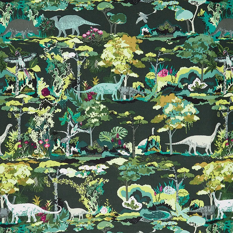 Art Gallery Canvas - Esoterra Dinosauria Green Yardage