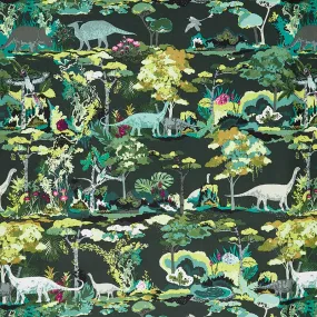 Art Gallery Canvas - Esoterra Dinosauria Green Yardage