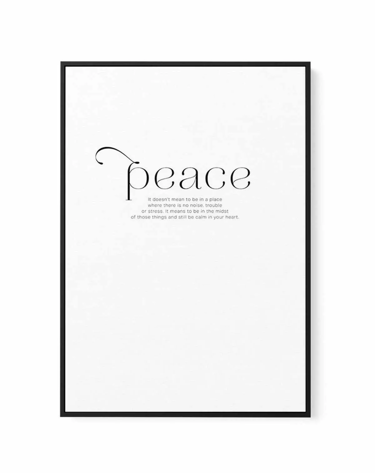 At Peace | Framed Canvas Art Print