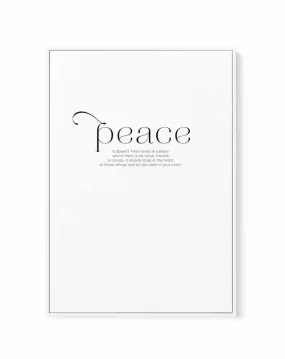 At Peace | Framed Canvas Art Print