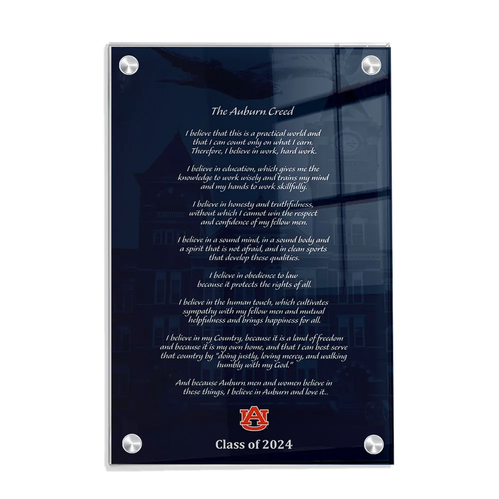 Auburn Tigers - Auburn Creed Class of 2024