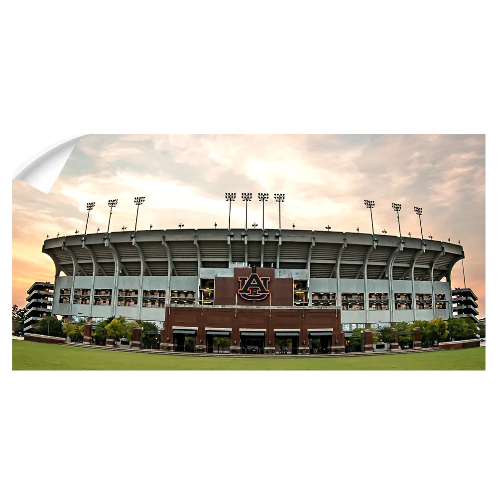 Auburn Tigers - Sunset at Jordan-Hare Panoramic