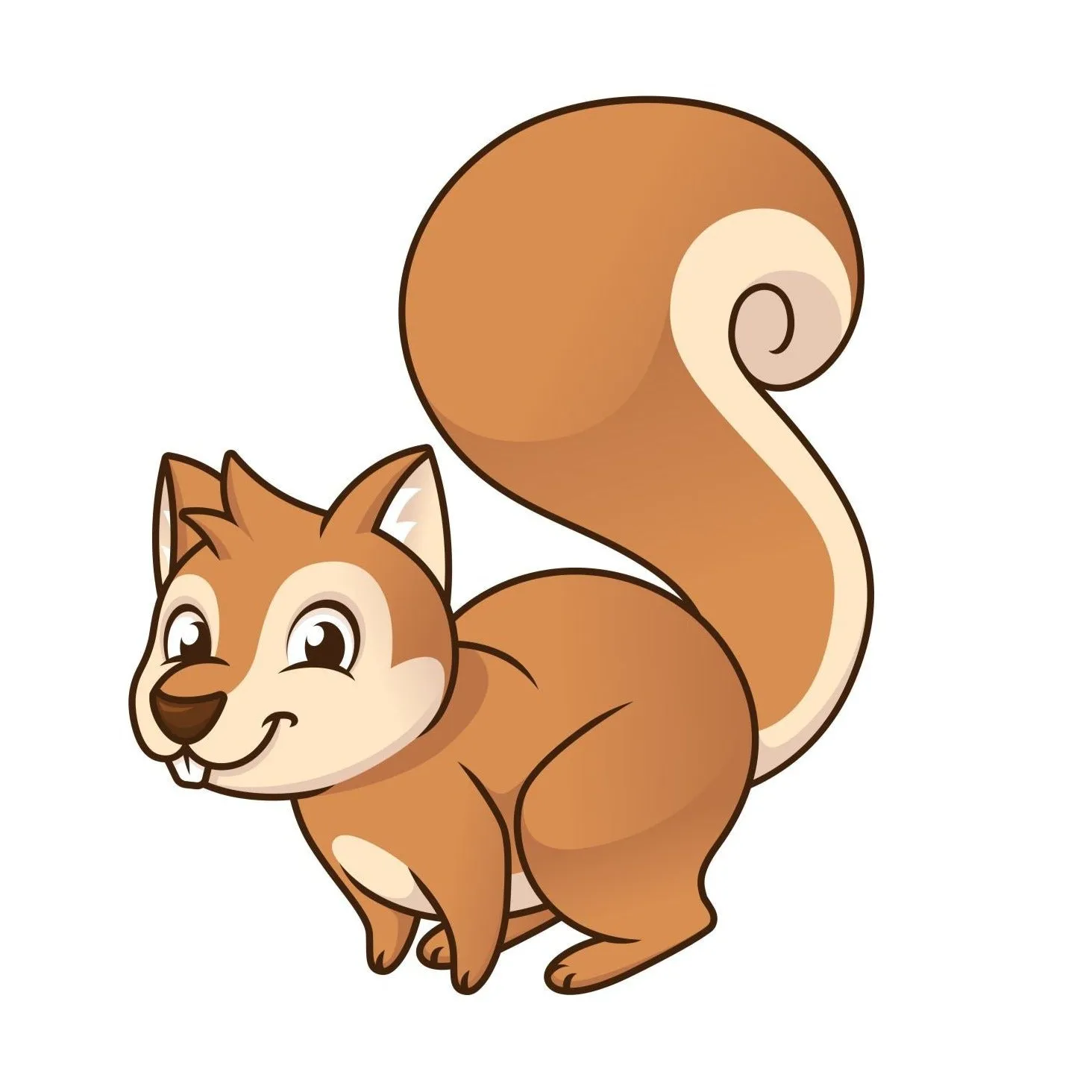 Baby Squirrel DIY Canvas Base for Painting