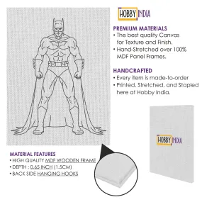 Batman DIY Canvas Base for Painting