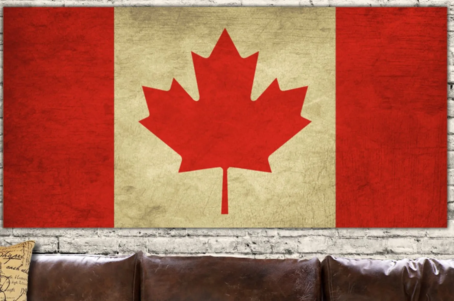 Canada Flag Canvas Wall Art