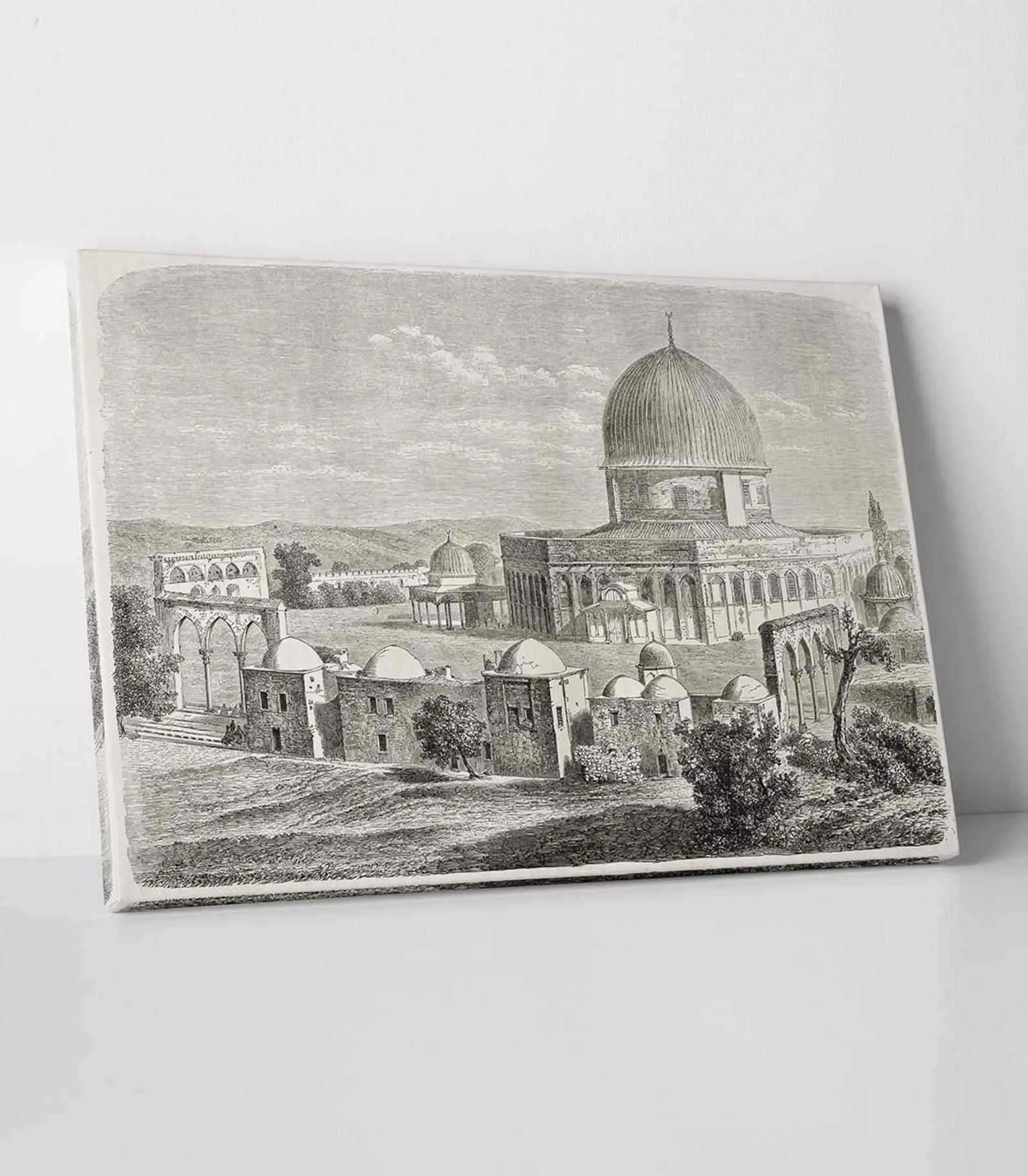 Canvas Printing Islamic Wall Art Masjid Al Aqsa - The Dome of the Rock