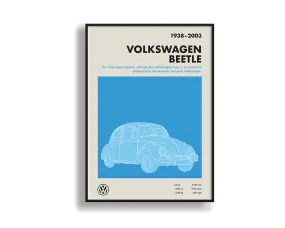 Car Print Volkswagen Beetle 01