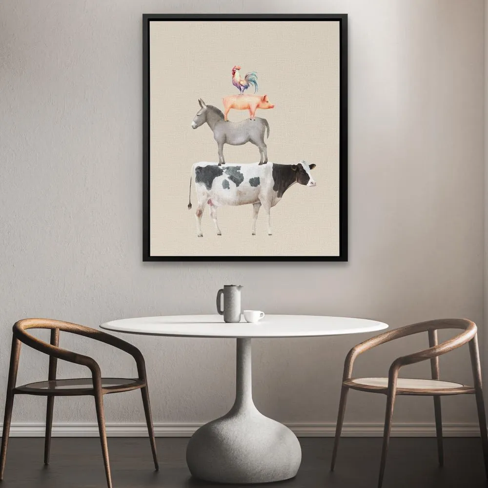 Cow Donkey Pig Chicken