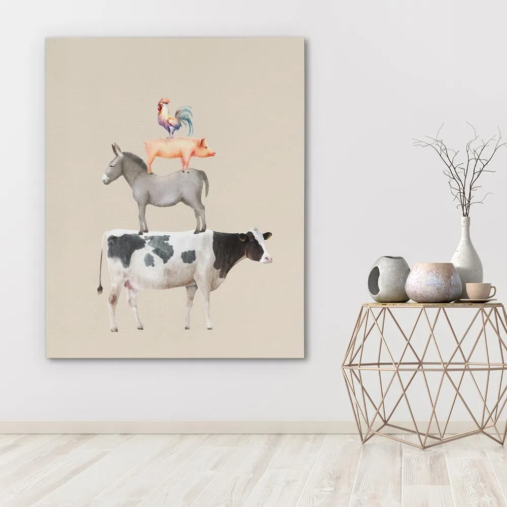 Cow Donkey Pig Chicken