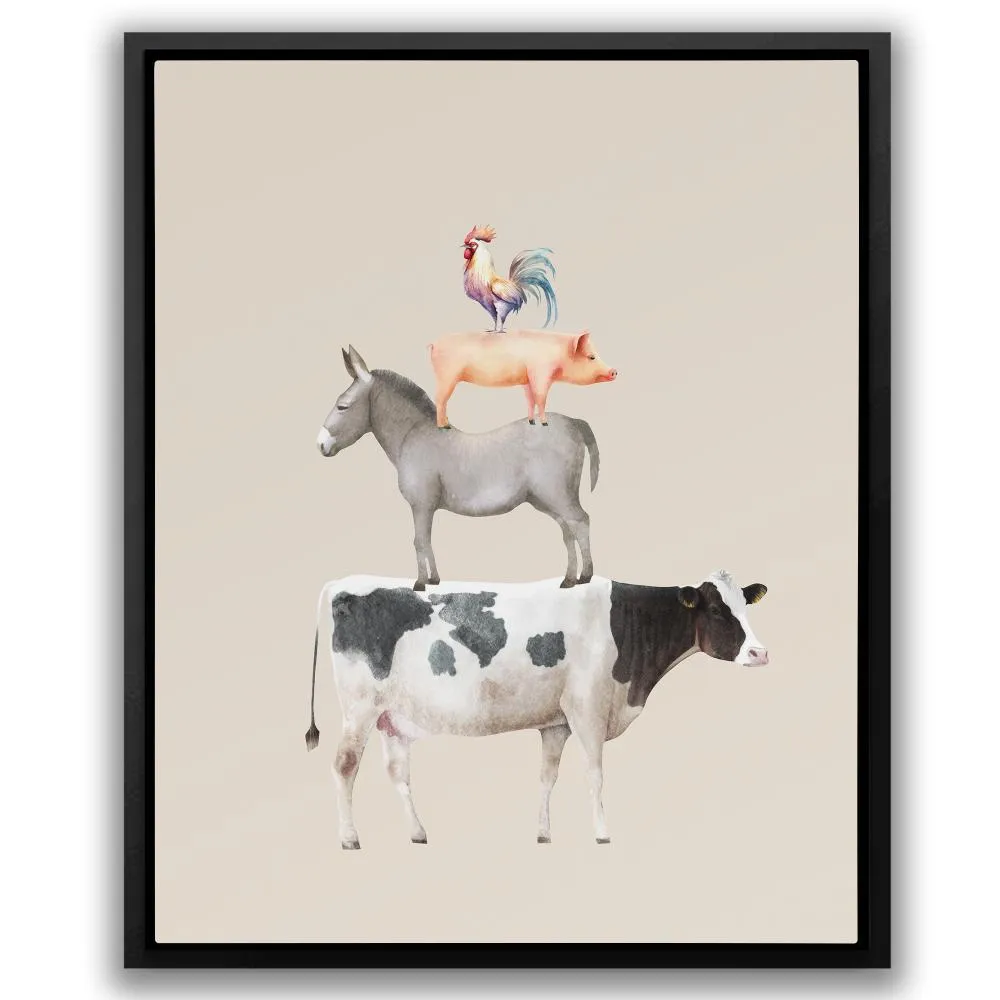 Cow Donkey Pig Chicken