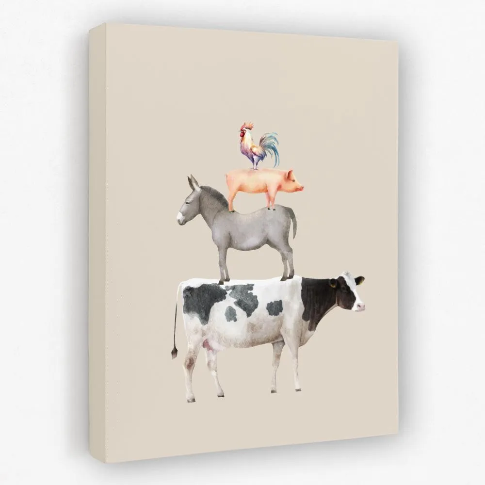 Cow Donkey Pig Chicken