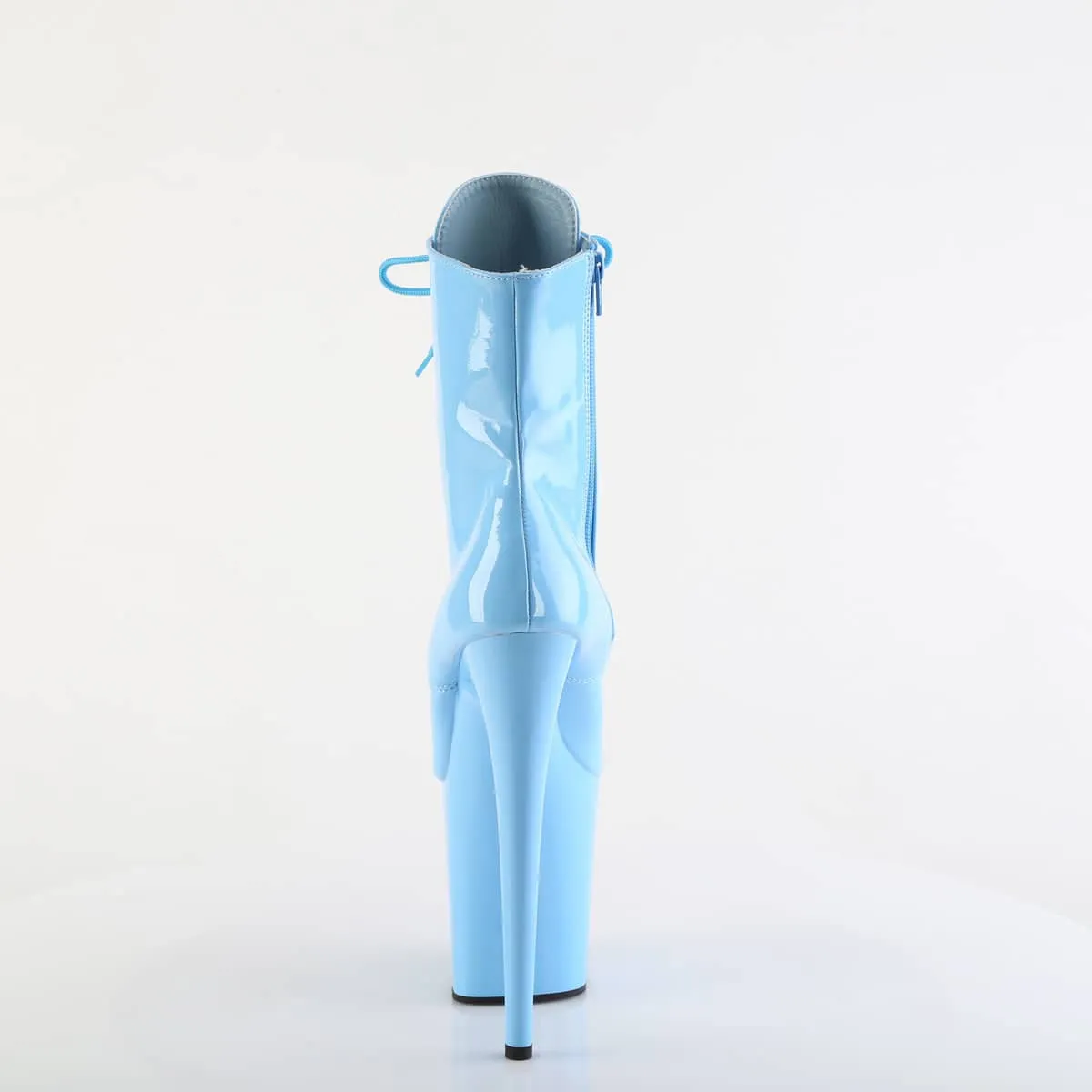 FLAMINGO-1020 Baby Blue Calf High Boots