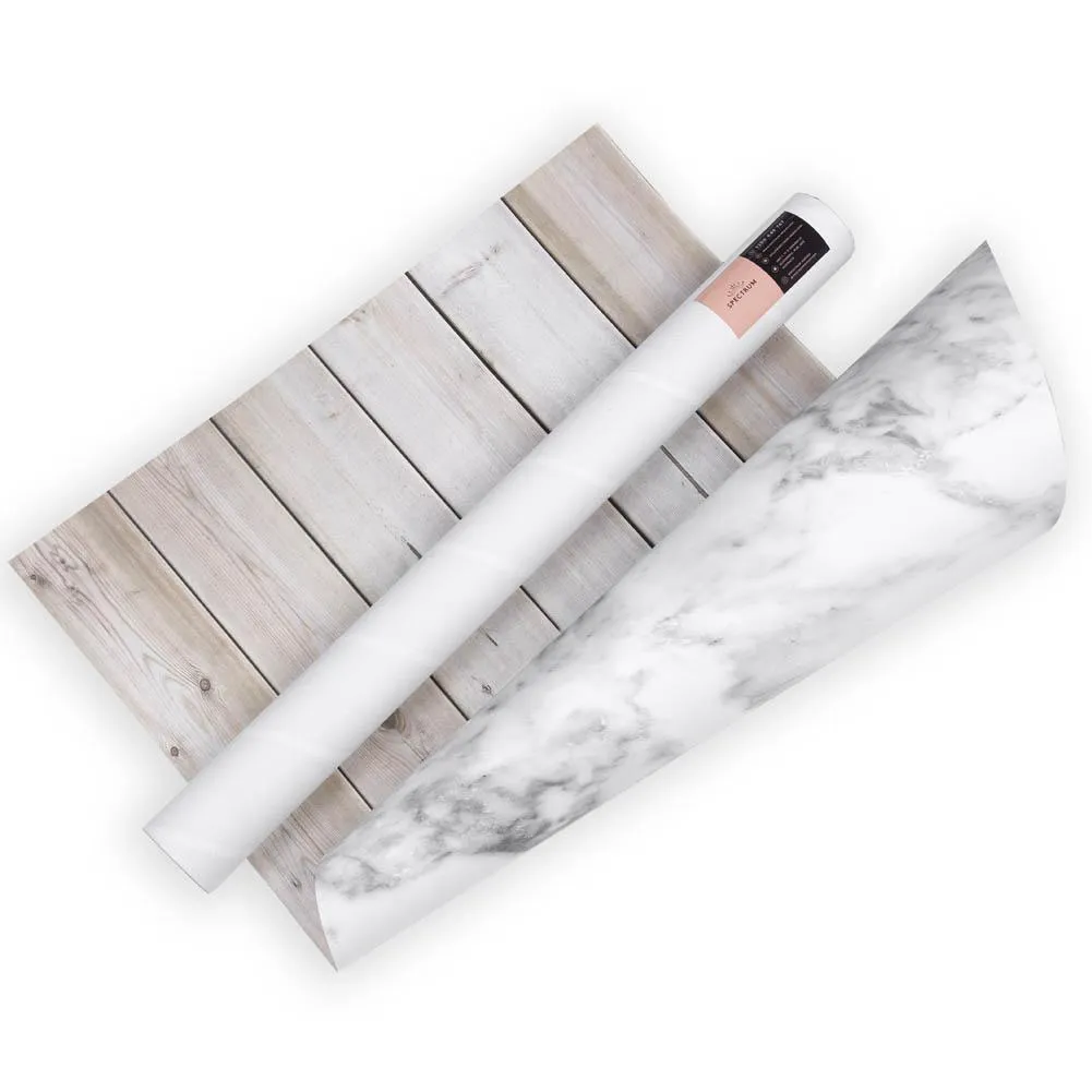 Flat Lay Instagram Backdrop - 'Balmain' White Marble (56cm x 87cm)