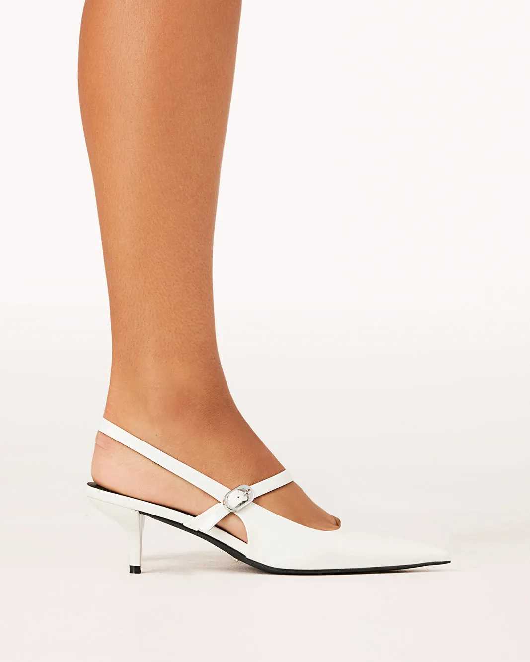 GERTA - WHITE PATENT
