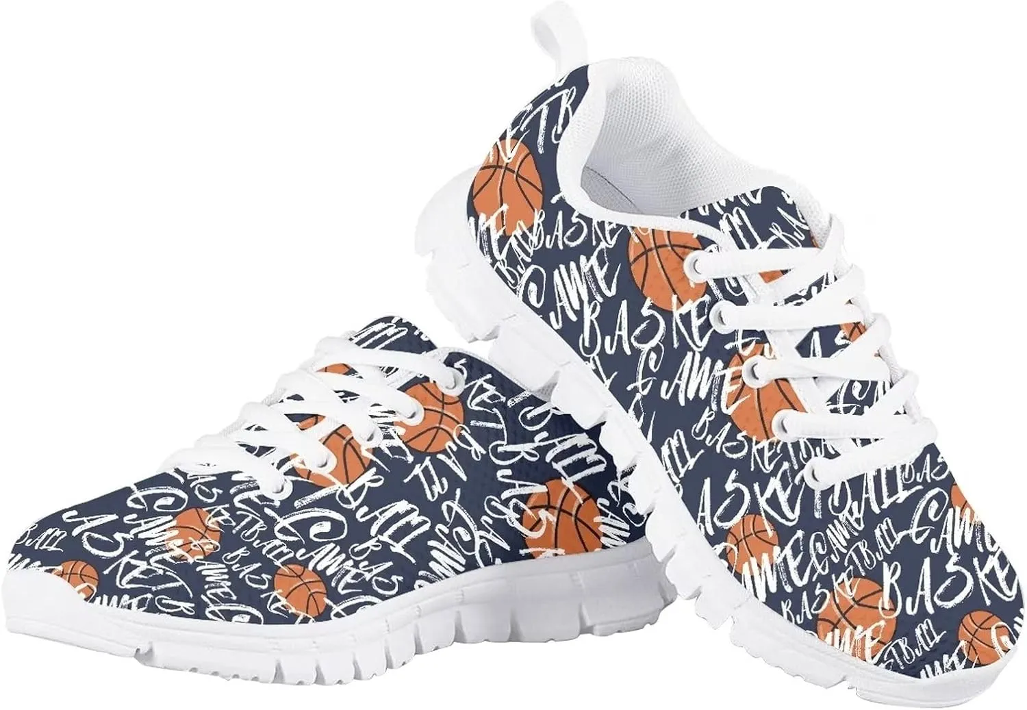 GIFTPUZZ Kids Running Shoes Casual Mesh Breathable Walking Hiking Sports Sneakers Platform Flats