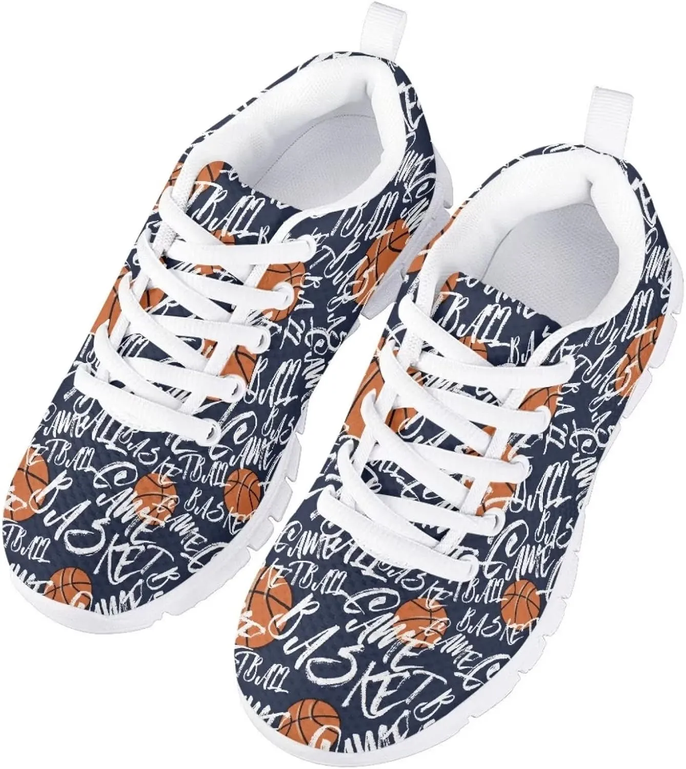 GIFTPUZZ Kids Running Shoes Casual Mesh Breathable Walking Hiking Sports Sneakers Platform Flats
