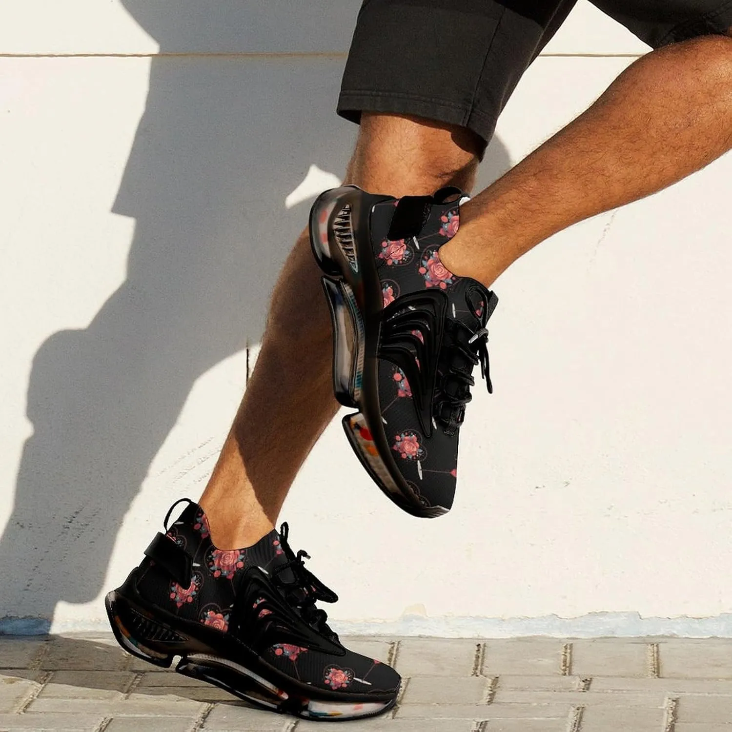 Love Heart Shaped Lollipop Mens Sneakers Running Shoes Lightweight Athletic Shoes for Jogging Walking Gym