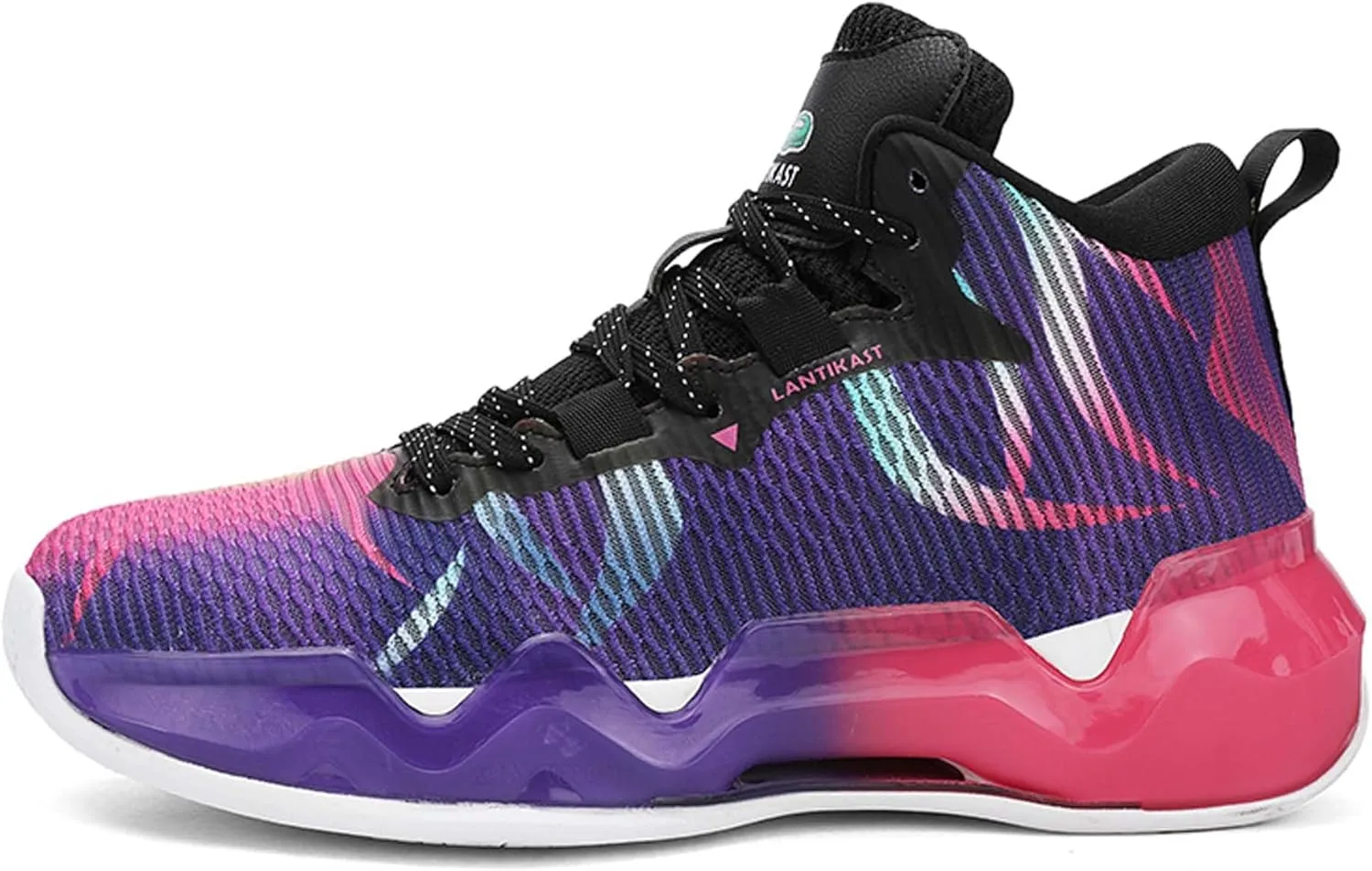 Mens and Womens Comfortable and Non Slip Basketball Sneakers Mid Top Lace Up Casual Walking Shoes Team Training Shoes Lightweight Carrying Flat Dhoes Comfortable and Breathable Running Shoes