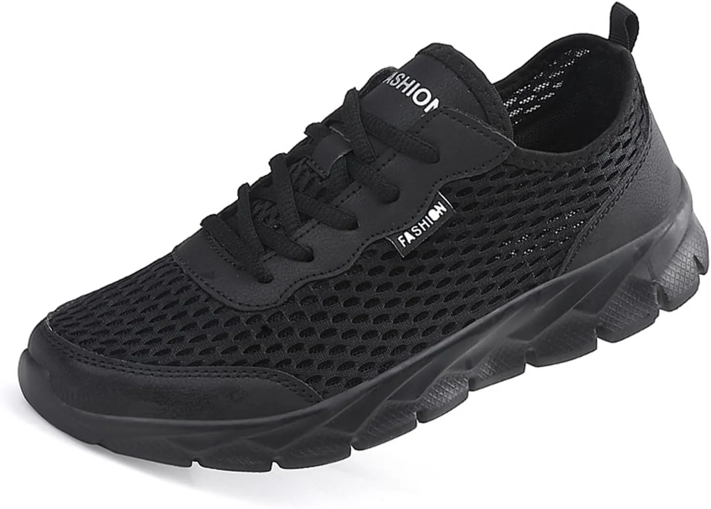 Mens Loafers & Slip-Ons Men Lightweight Breathable Mesh Shoes Running Shoes Mesh Shoes Lace Up Large Size Casual