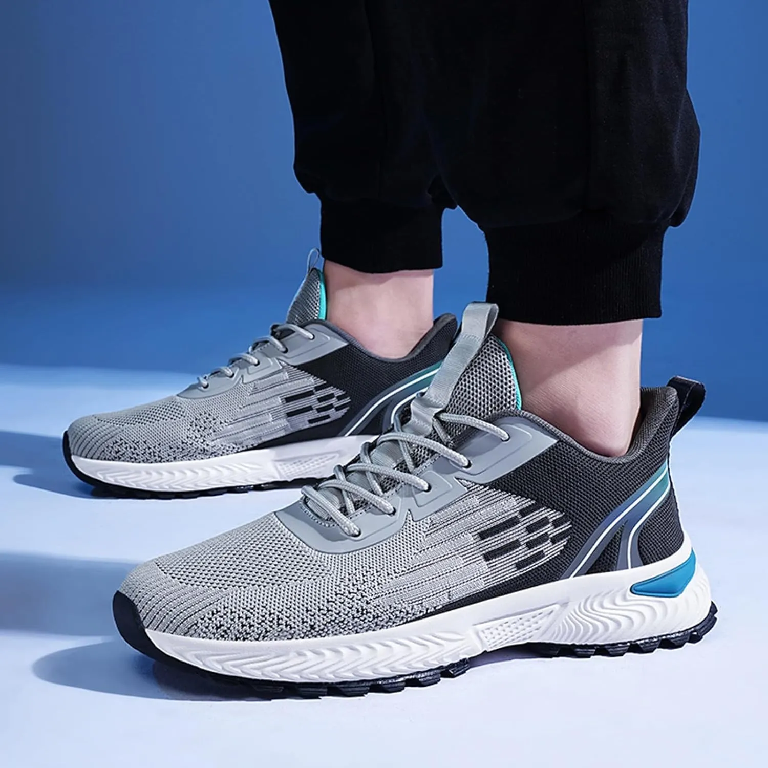 Men's Minimalist Barefoot Shoes Lace Up Lightweight Breathable Fashion Sneaker Men's Arch Support Insole Shoes