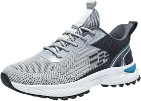 Men's Minimalist Barefoot Shoes Lace Up Lightweight Breathable Fashion Sneaker Men's Arch Support Insole Shoes