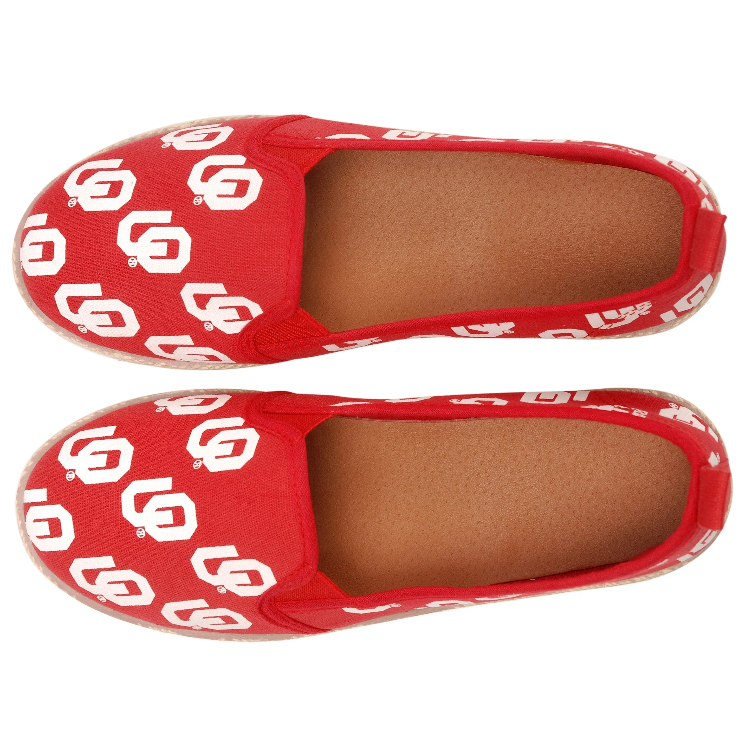Oklahoma Sooners NCAA Womens Canvas Espadrille Shoes