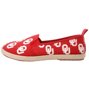Oklahoma Sooners NCAA Womens Canvas Espadrille Shoes