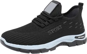 Ortho Shoes for Women Men Knitted Mesh Breathable Orthopedic Sneaker,Non Slip&Arch Support Soft-Soled Tennis Athletic Hiking Shoe,Lightweight Plantar Fasciitis Neuropathy Sneakers with Wide Toe Box