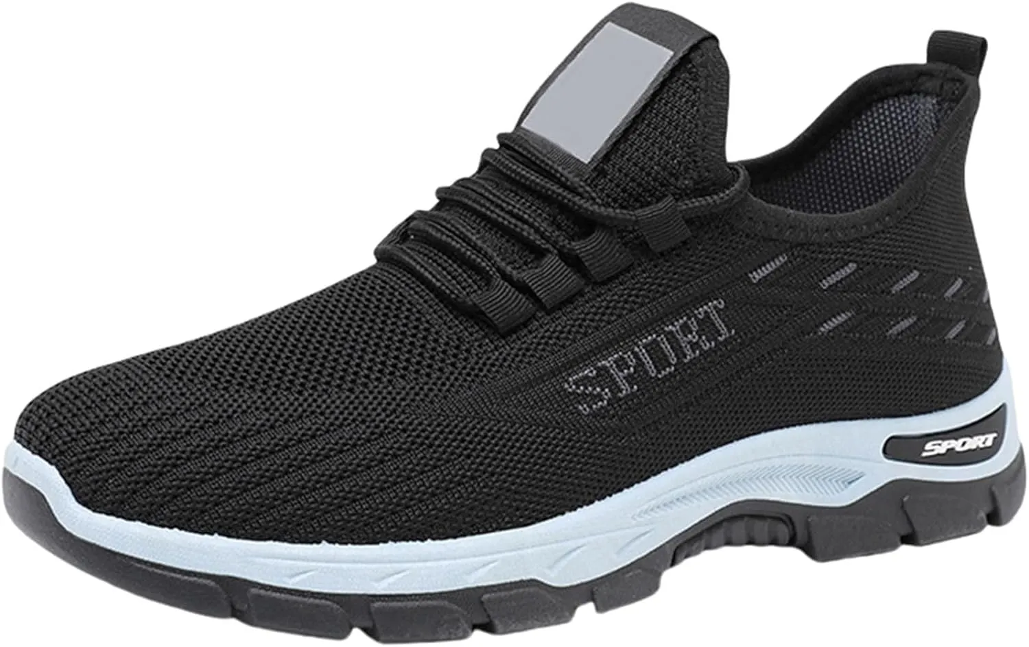 Ortho Shoes for Women Men Knitted Mesh Breathable Orthopedic Sneaker,Non Slip&Arch Support Soft-Soled Tennis Athletic Hiking Shoe,Lightweight Plantar Fasciitis Neuropathy Sneakers with Wide Toe Box