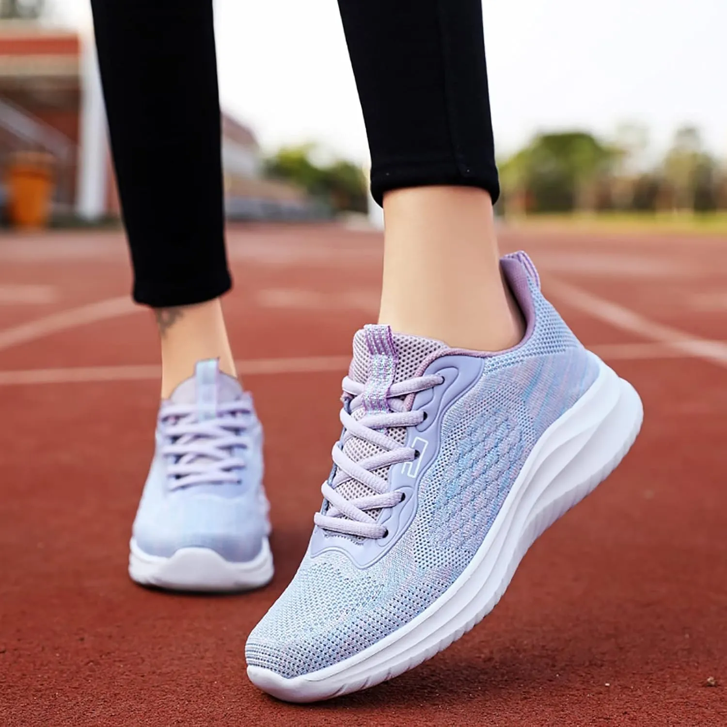 Running Lace Up Front Sports Casual Trainers Shoes Women's S