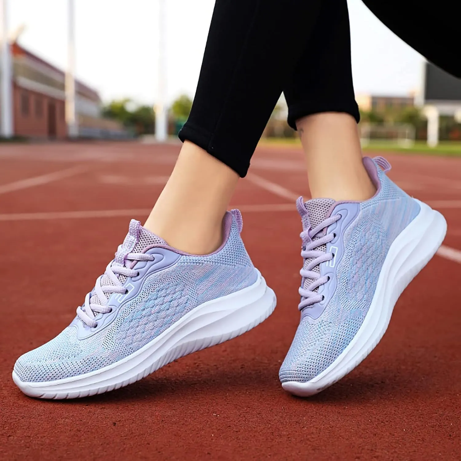 Running Lace Up Front Sports Casual Trainers Shoes Women's S