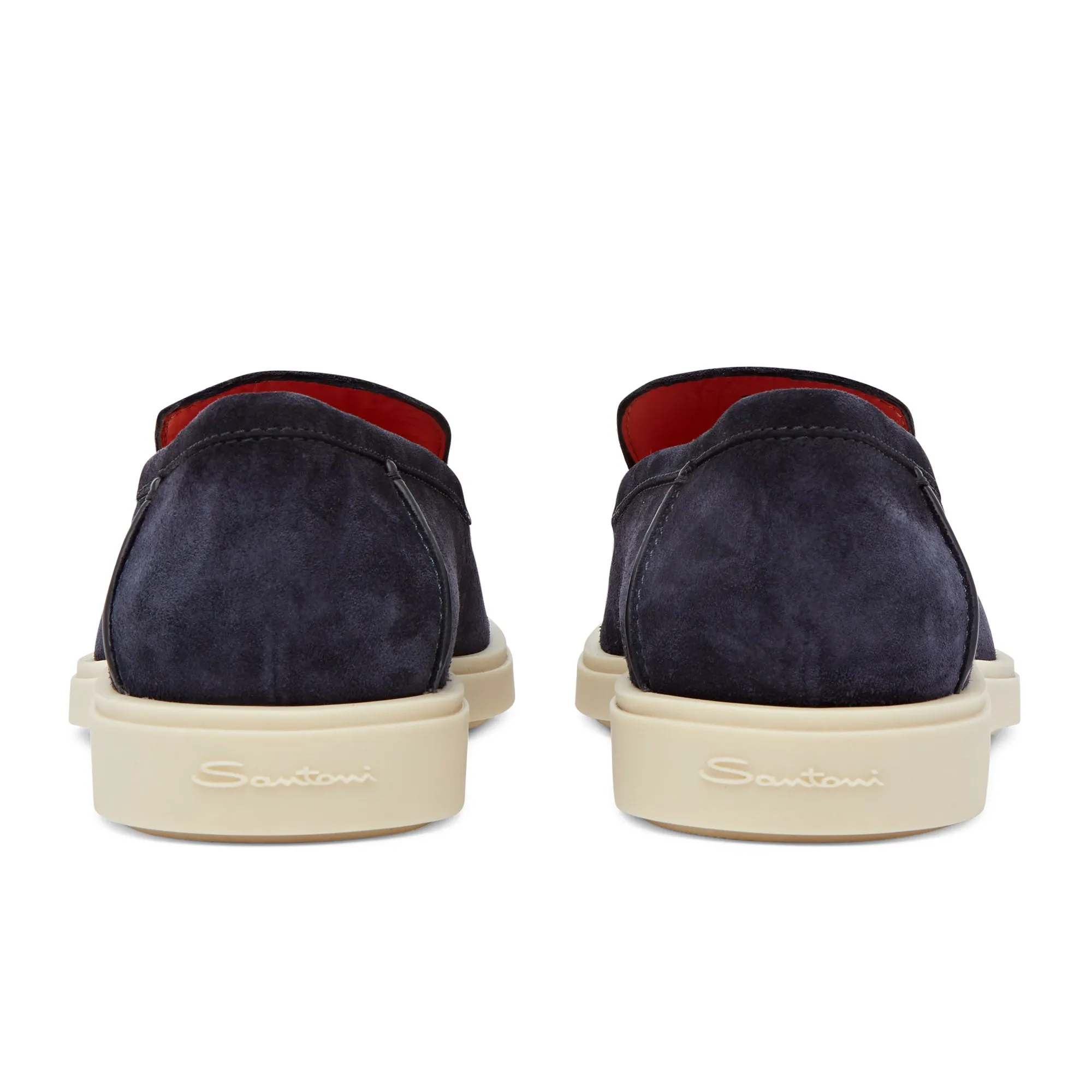 Santoni Suede Loafer (Navy)