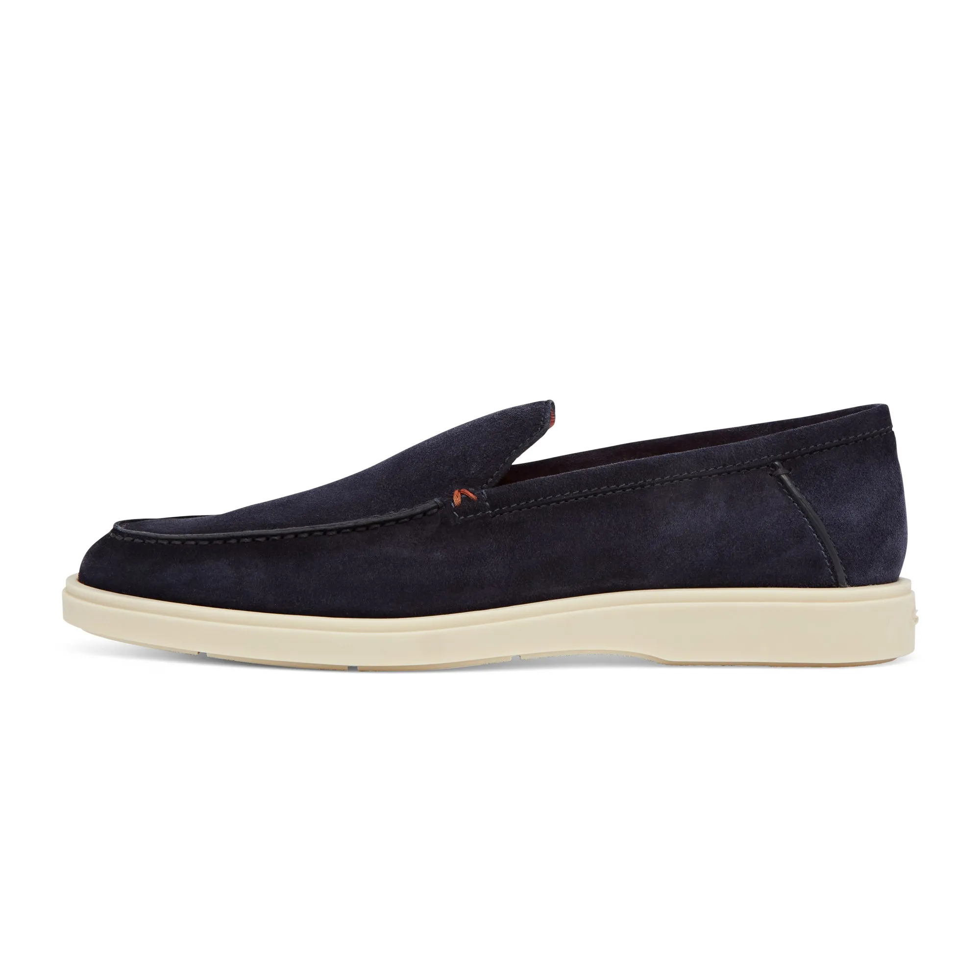 Santoni Suede Loafer (Navy)